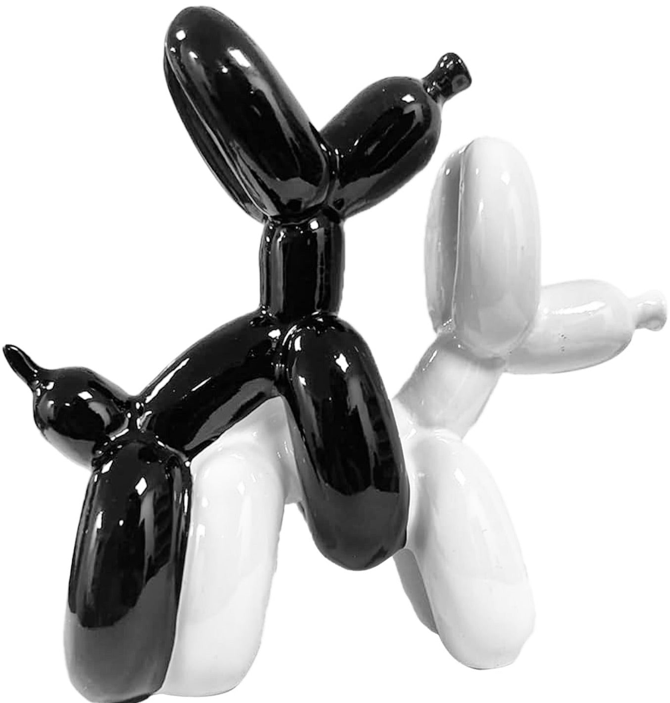 Escultura Perro De Globo Con Negro